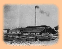 Vue de l'usine aprs la reconstruction qui suivit l'incendie de 1887.