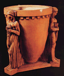 Vase avec cariatides par A.Martini